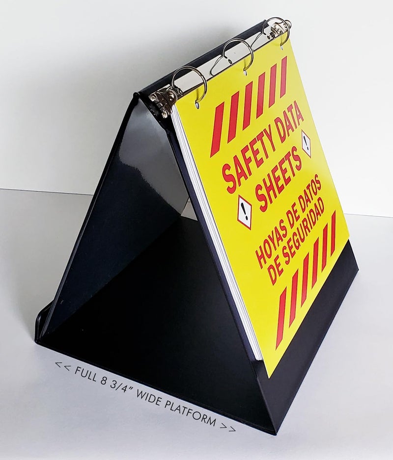 Nancy Nikko Easel Ring Binders - Flip Over The top Style Platform Construction. (Royal Blue, 11" X 8 1/2" Sheet Size Bound on 11" Side) - Image 3